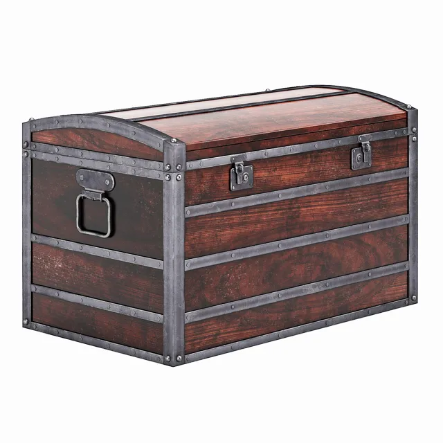 decoration - Wooden Chest 3D Model