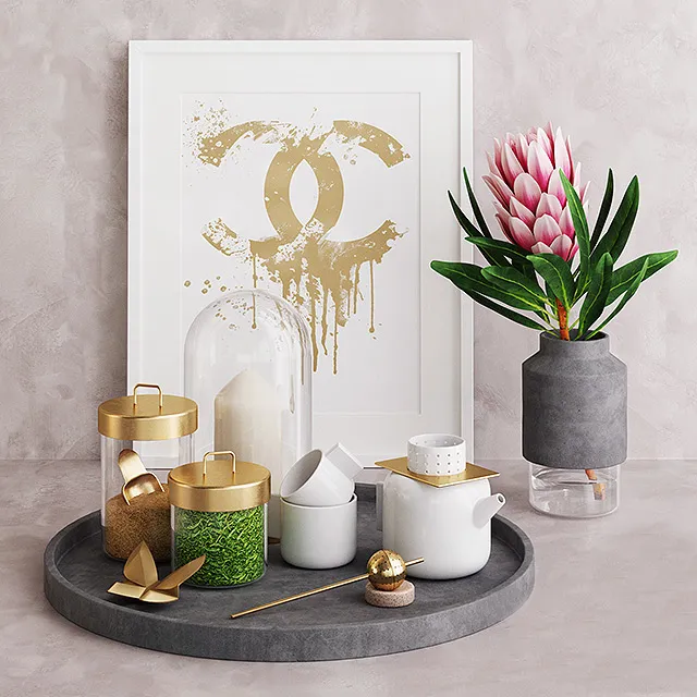 decoration - Zakkia Tea Set (2) 3D Model