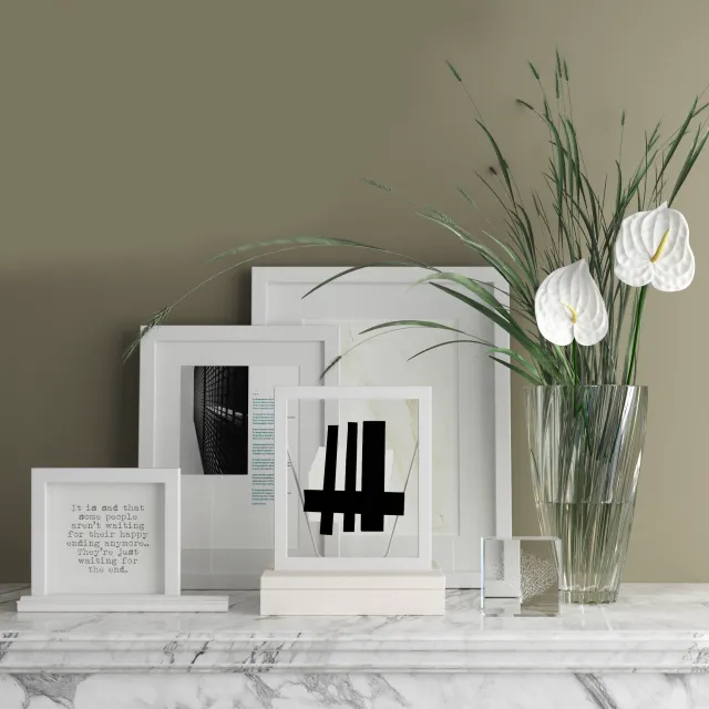 decoration - Zara Home Decorative set 3D Model