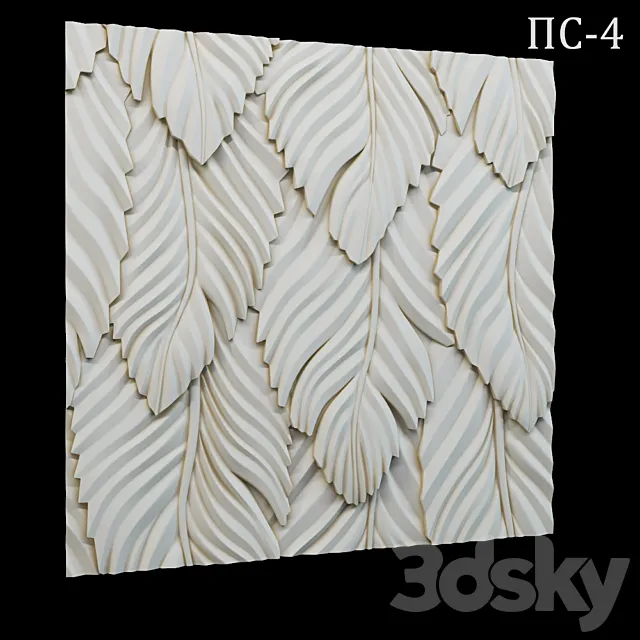 Decorative 3D panel PS-4 Free Download