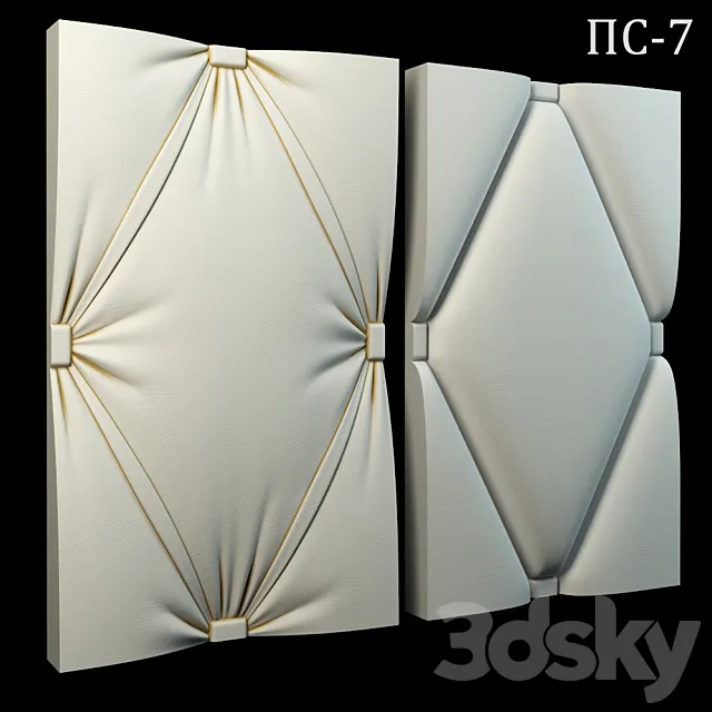Decorative 3D panel PS-7 3DModel
