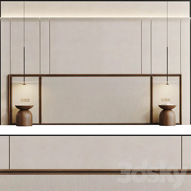 Decorative 3D wall panel 007 3D Model