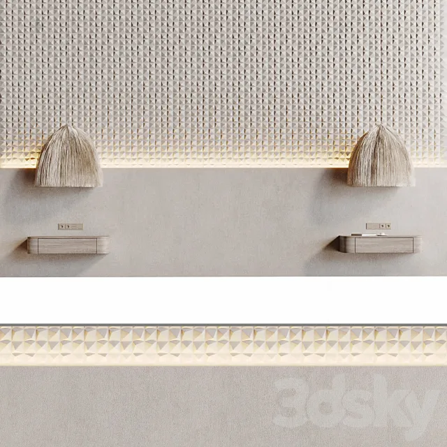 Decorative 3D wall panel 009 3D Model