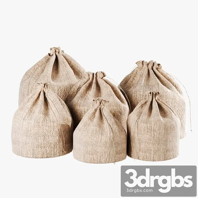 Decorative bags 3D Model Free