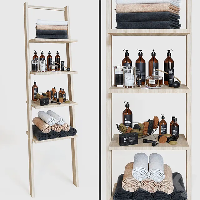 Decorative bathroom set 11 3D Model