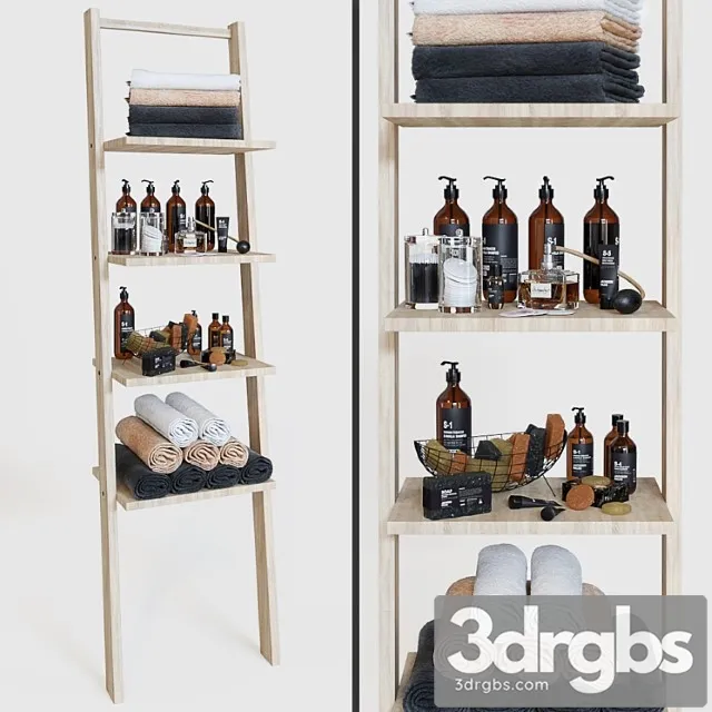 Decorative Bathroom Set 11 3D Model Free