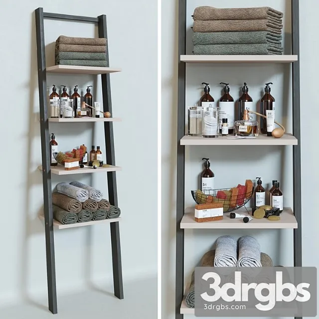 Decorative Bathroom Set 9 3D Model Free