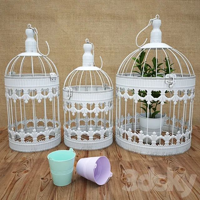 Decorative Bird Cage 3D Model