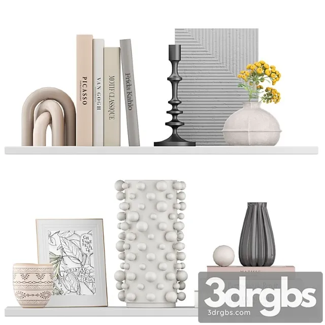 Decorative bookshelf set