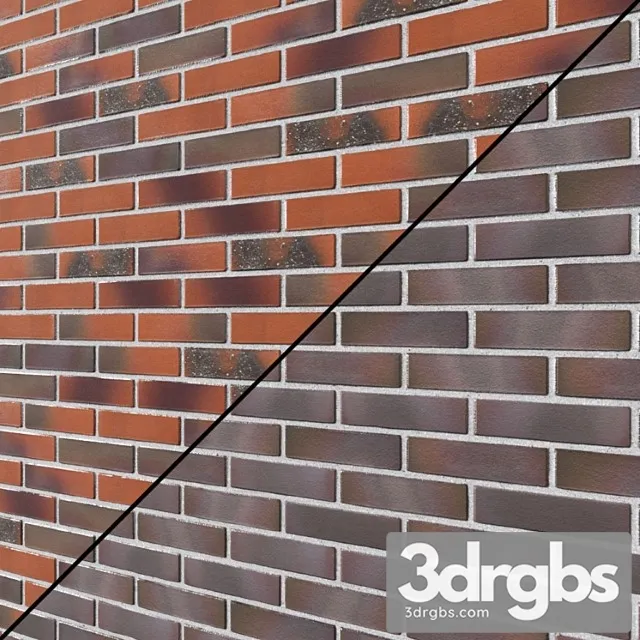 Decorative Brick Clinker Tiles Feldhaus Clinker Brick Wall Brick Masonry 3 3D Model Free
