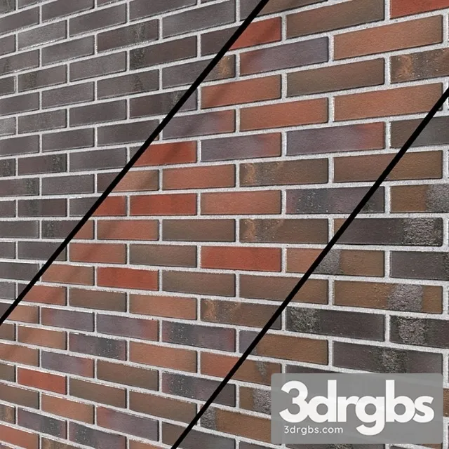 Decorative Brick Clinker Tiles Feldhaus Clinker Brick Wall Brick Masonry 4 3D Model Free