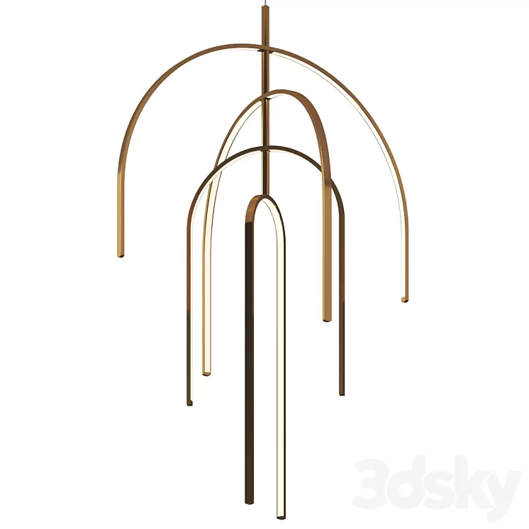Decorative by Alphabet by Zambelis Pendant Lamp 3D Model