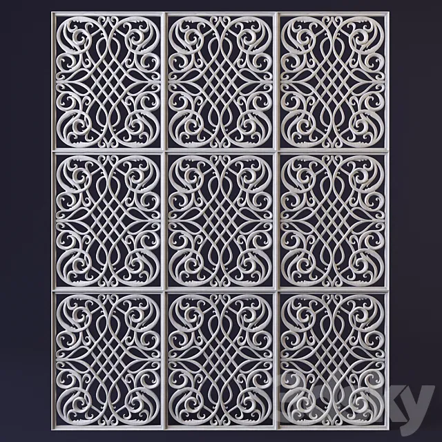 Decorative carved panel Free Download
