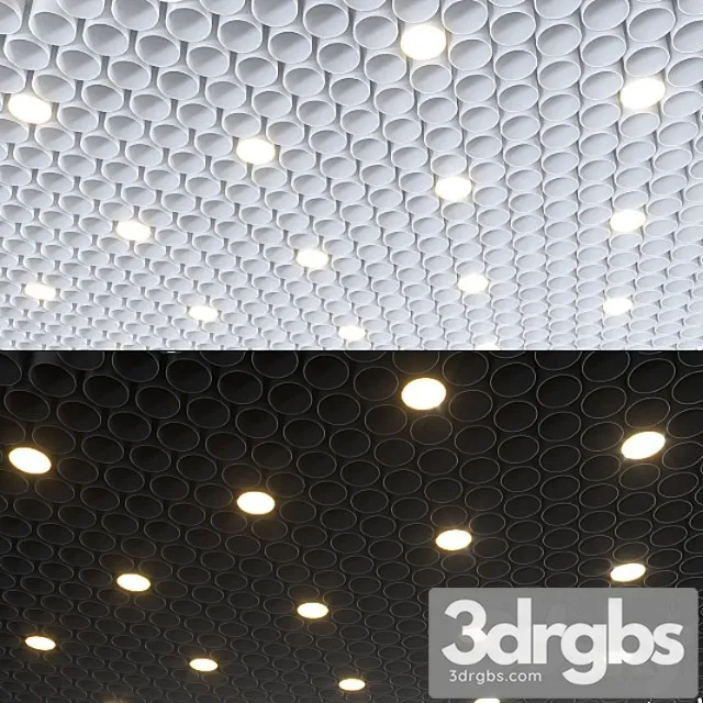 Decorative ceiling 001. 3D Model Download