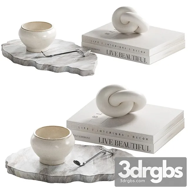Decorative Coffee Table Set 16 3D Model Free