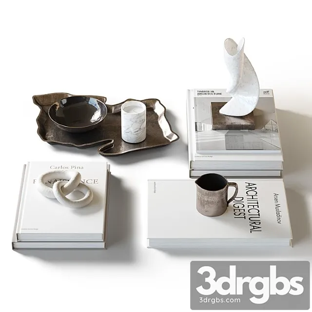 Decorative Coffee Table Set 21 3D Model Free