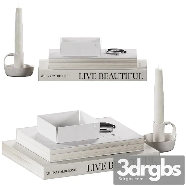 Decorative Coffee Table Set 25 3D Model Free