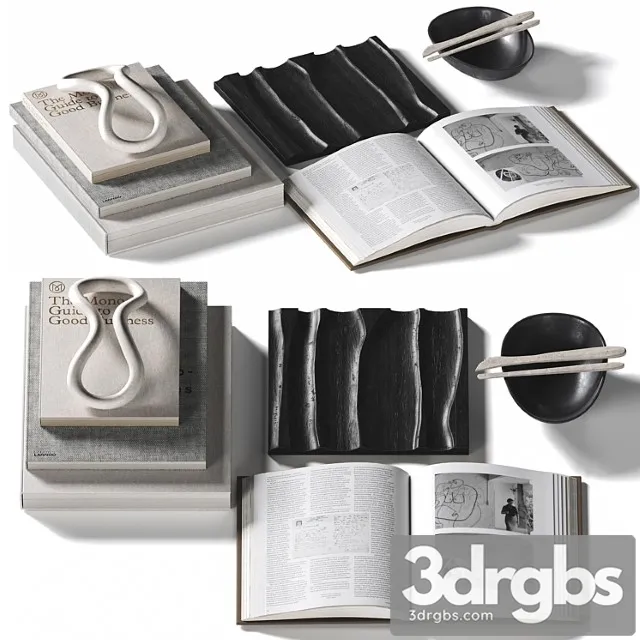 Decorative Coffee Table Set 35 3D Model Free