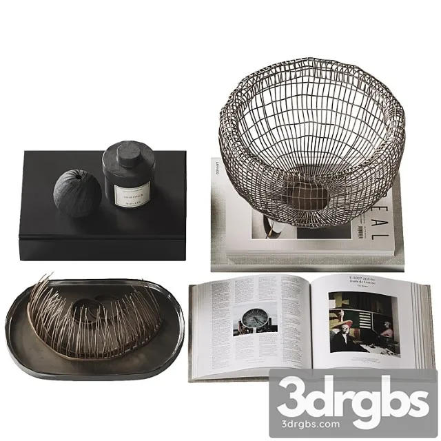 Decorative Coffee Table Set 38 3D Model Free