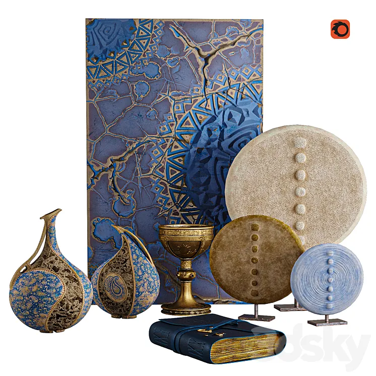 decorative collection5 3D Model Free Download