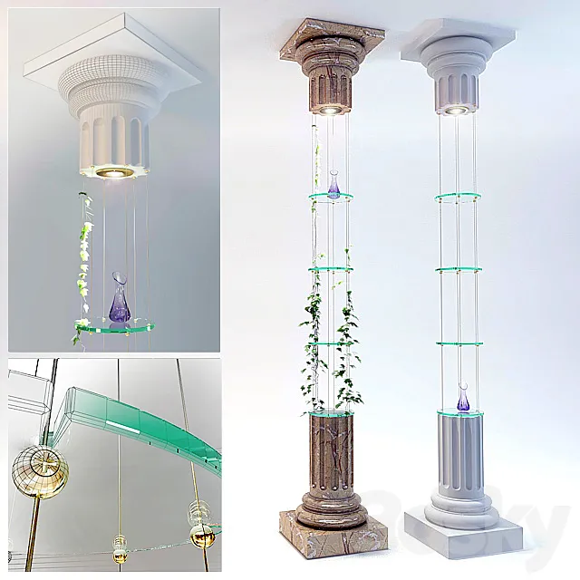 Decorative column – base 3DModel