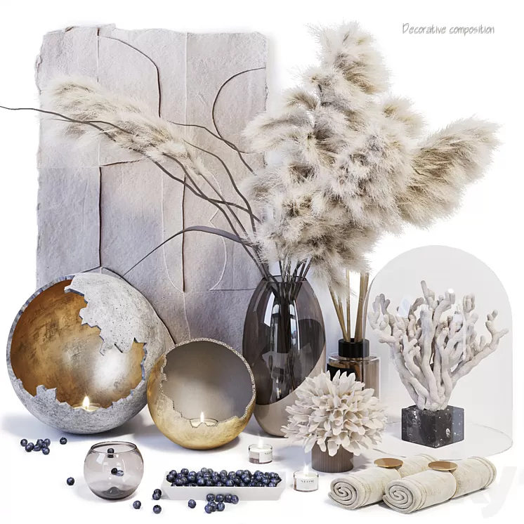Decorative composition – Sphere 3D Model