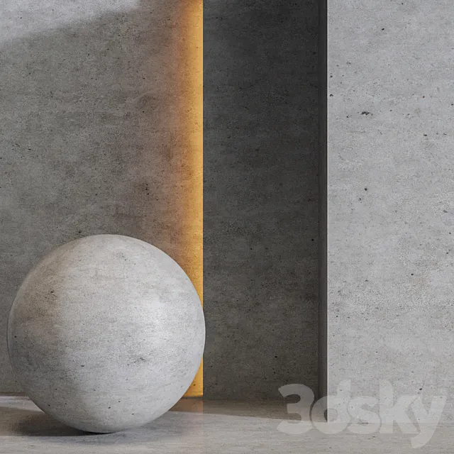 Decorative concrete. 3D Model