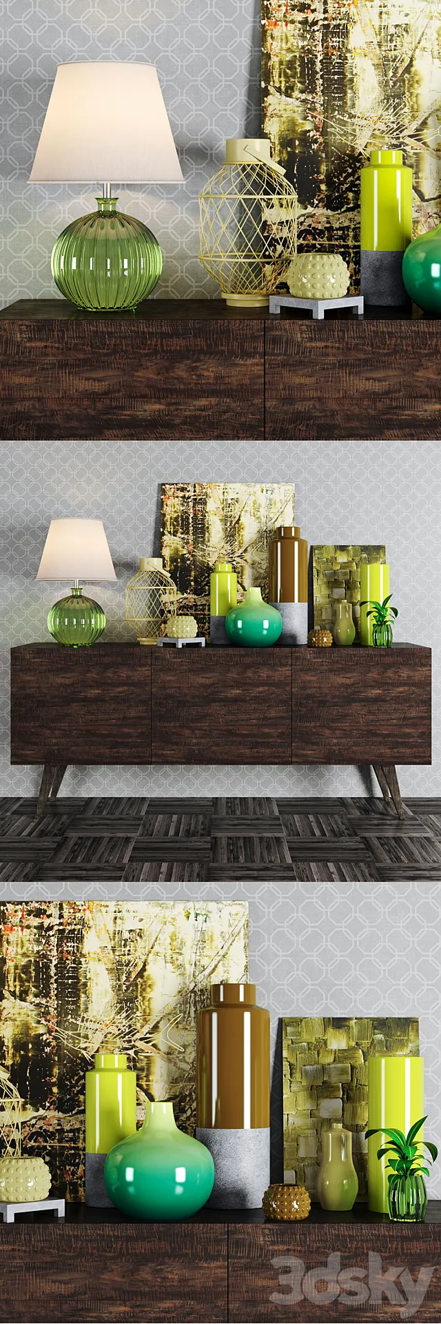 Decorative console tables 3DModel