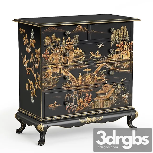 Decorative crafts austin chest 2 3D Model Free
