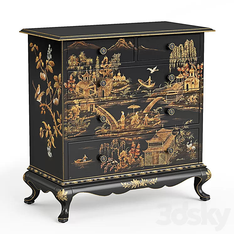 DECORATIVE CRAFTS AUSTIN CHEST 3D Model