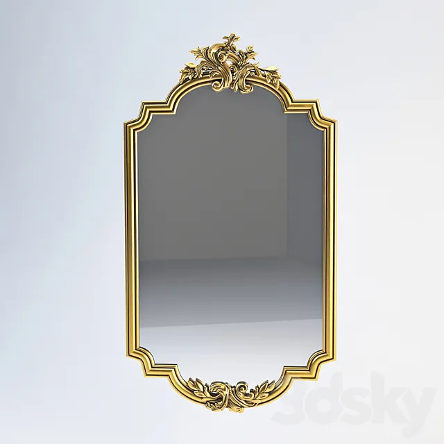 Decorative crafts mirror 1924 3D Model
