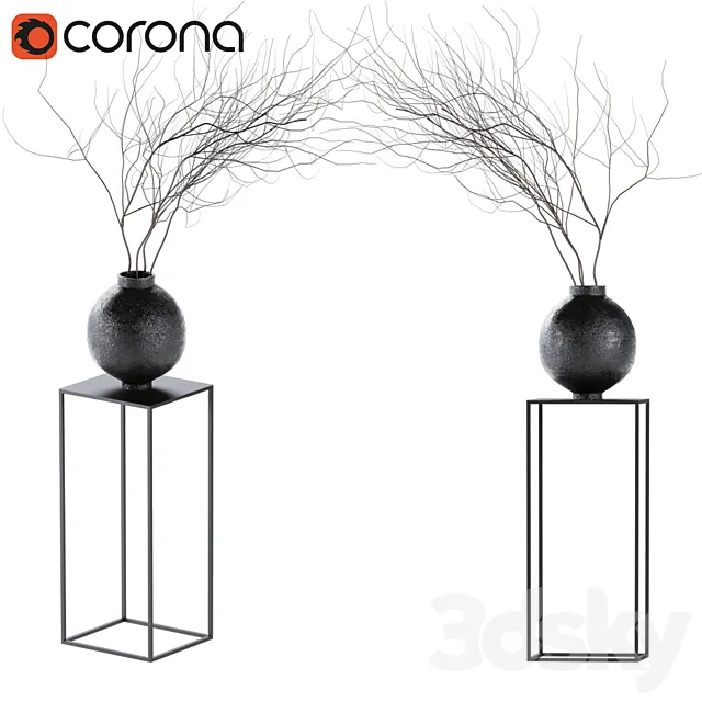 decorative dry plant 3DModel