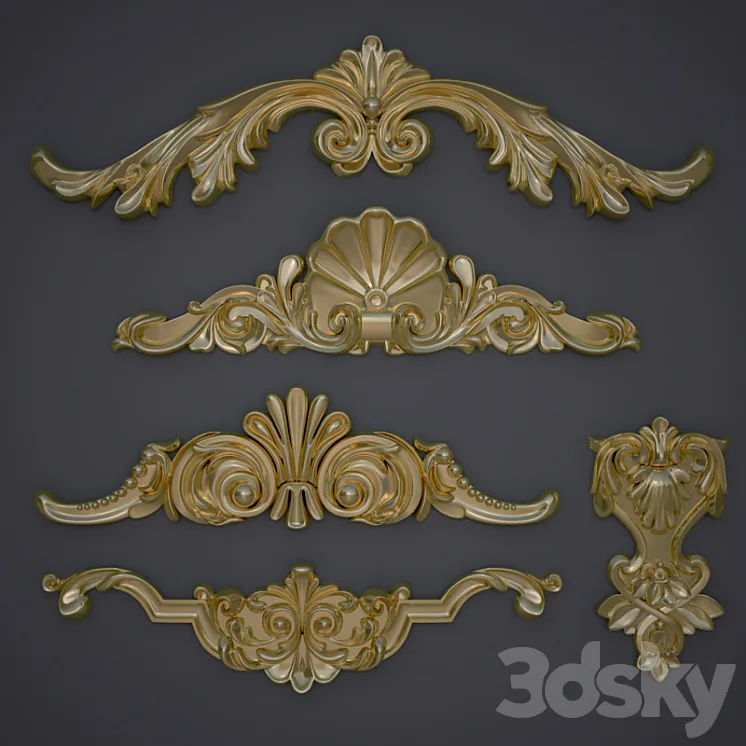 Decorative elements (moldings) Free Download