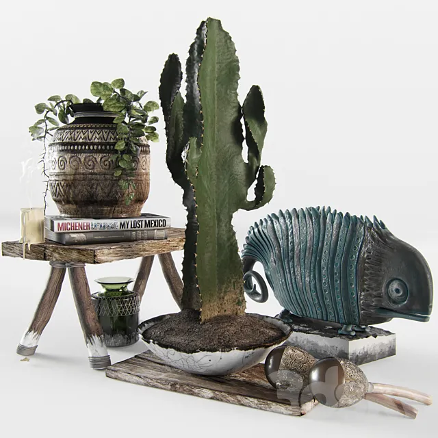 Decorative ethnic set 3DModel