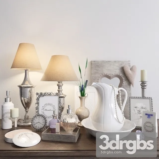 Decorative Female Set 3D Model Free