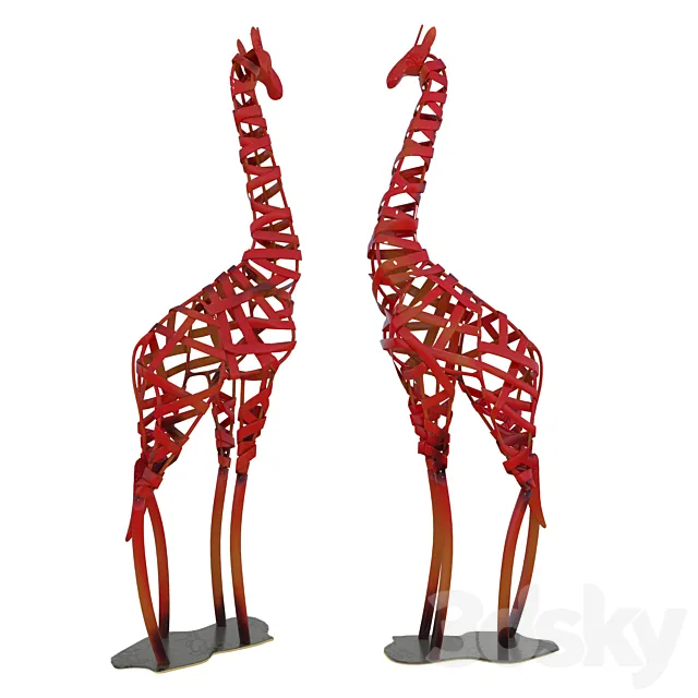 Decorative figurine giraffe 3D Model