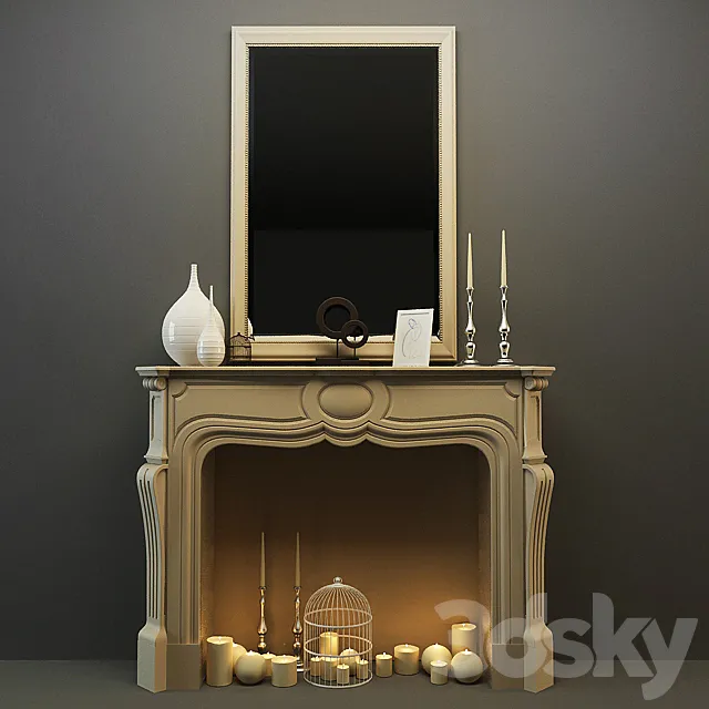 decorative fireplace 3DModel