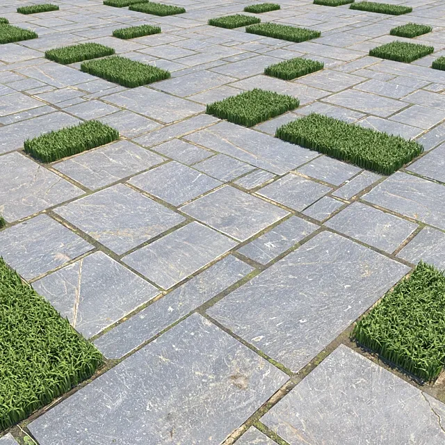 Decorative Floor Set 02 3D Model