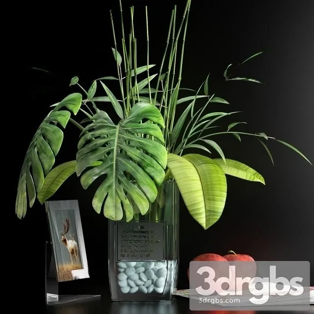 Decorative Flower Vase Set 7 3D Model Free
