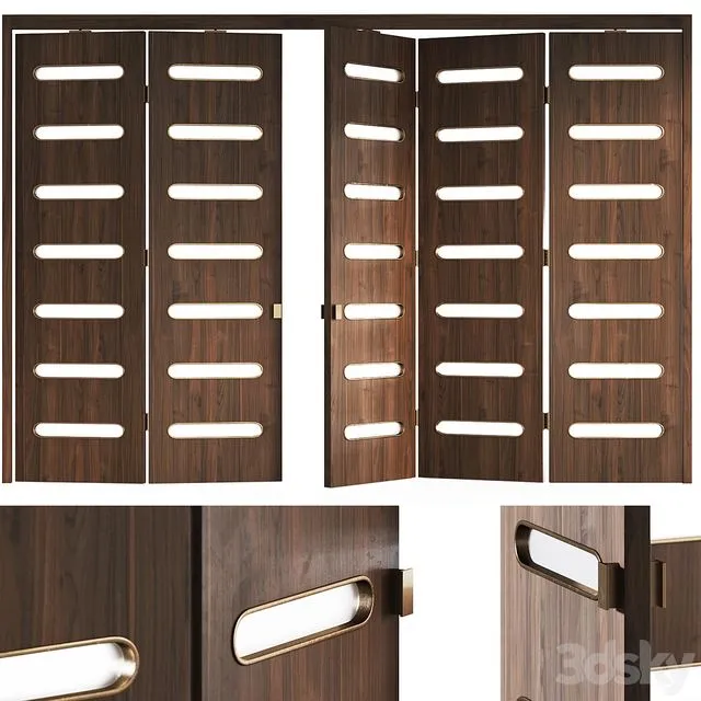 Decorative folding doors Mobius 2 3D Model