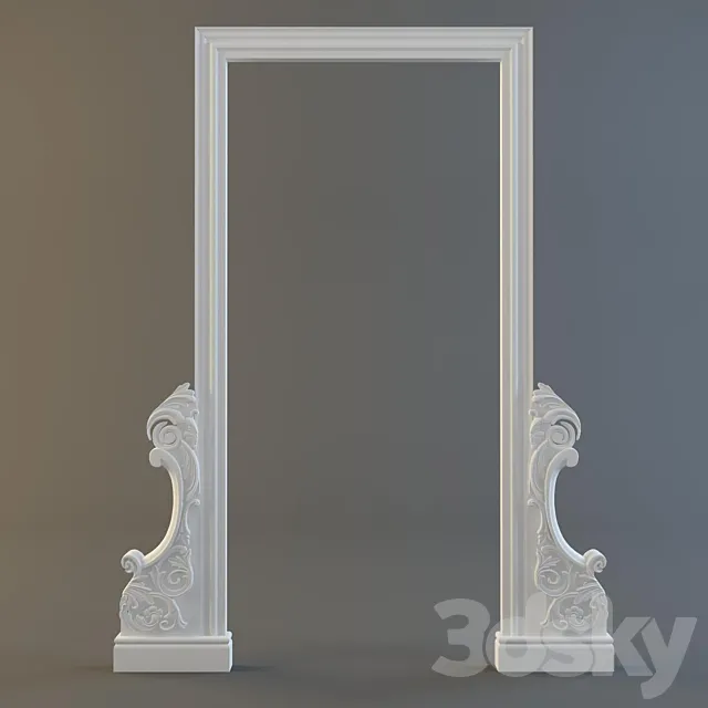 Decorative frame opening 3D Model