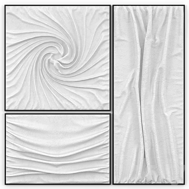 Decorative Gypsum Panel 3D Model