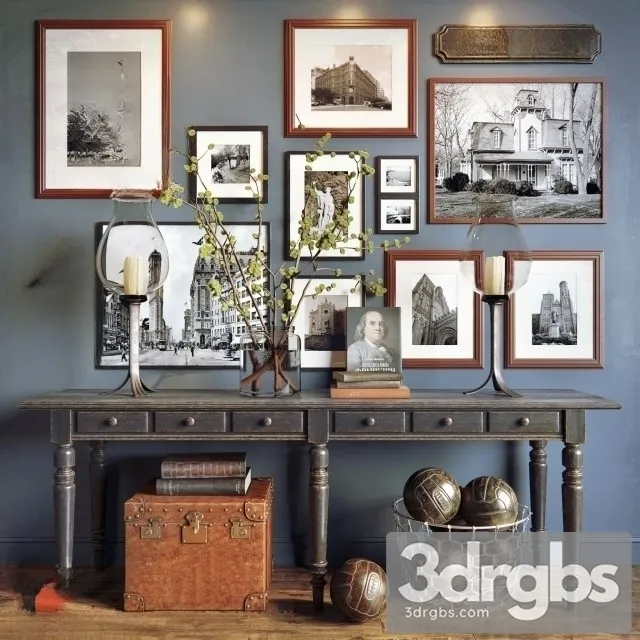Decorative Home Sets 3D Model Download