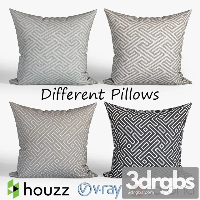 Decorative houzz set 060 3D Model Free