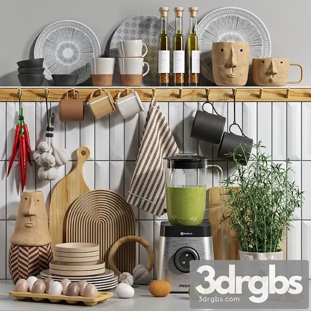 Decorative kitchen set 04