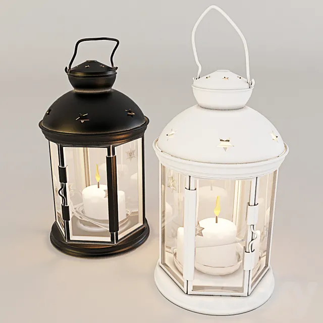 Decorative lanterns 3D Model