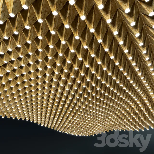 Decorative LED ceiling 3D Model
