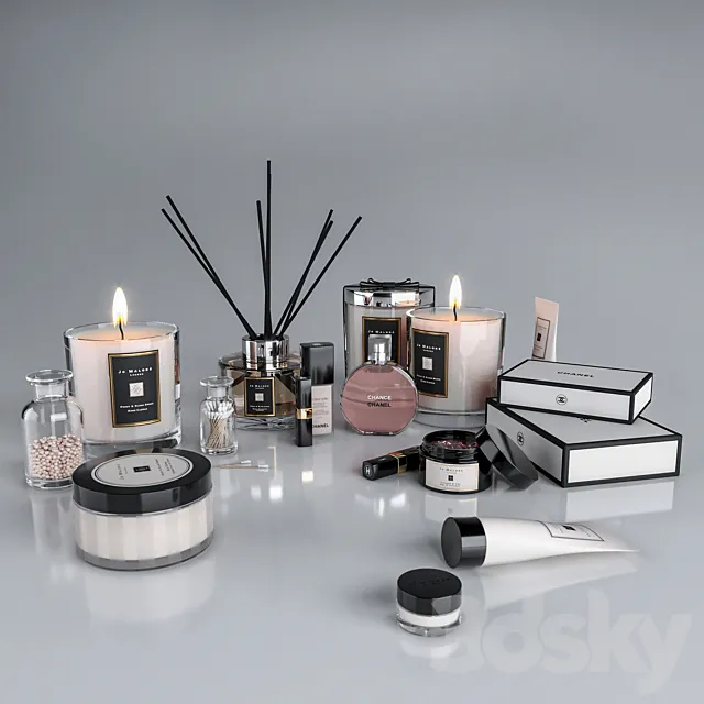 Decorative makeup set 3D Model