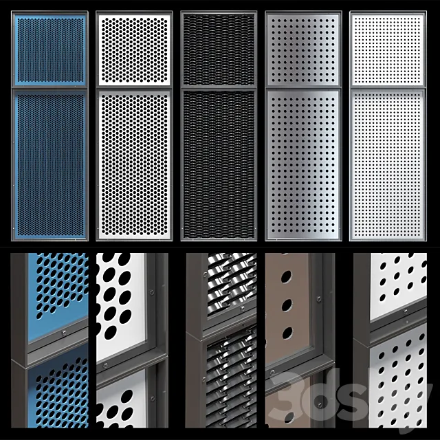 Decorative metal lattices - Circle 3DModel