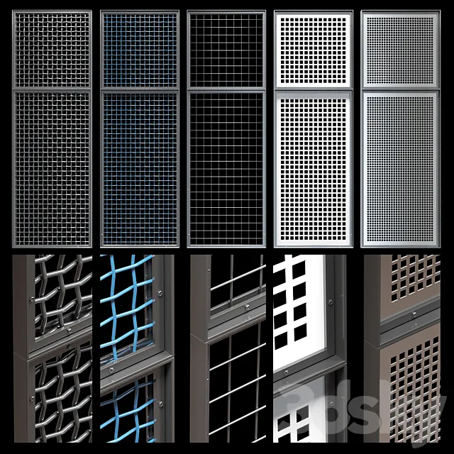 Decorative metal lattices - Quad 3D Model